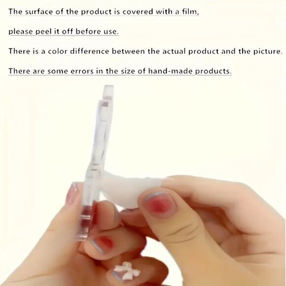 Skull Moth Acrylic Dangle Earrings - Picture 2 of 7